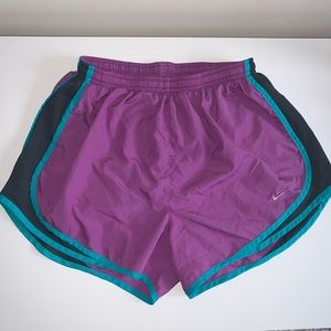 Nike Running Shorts Purple Teal